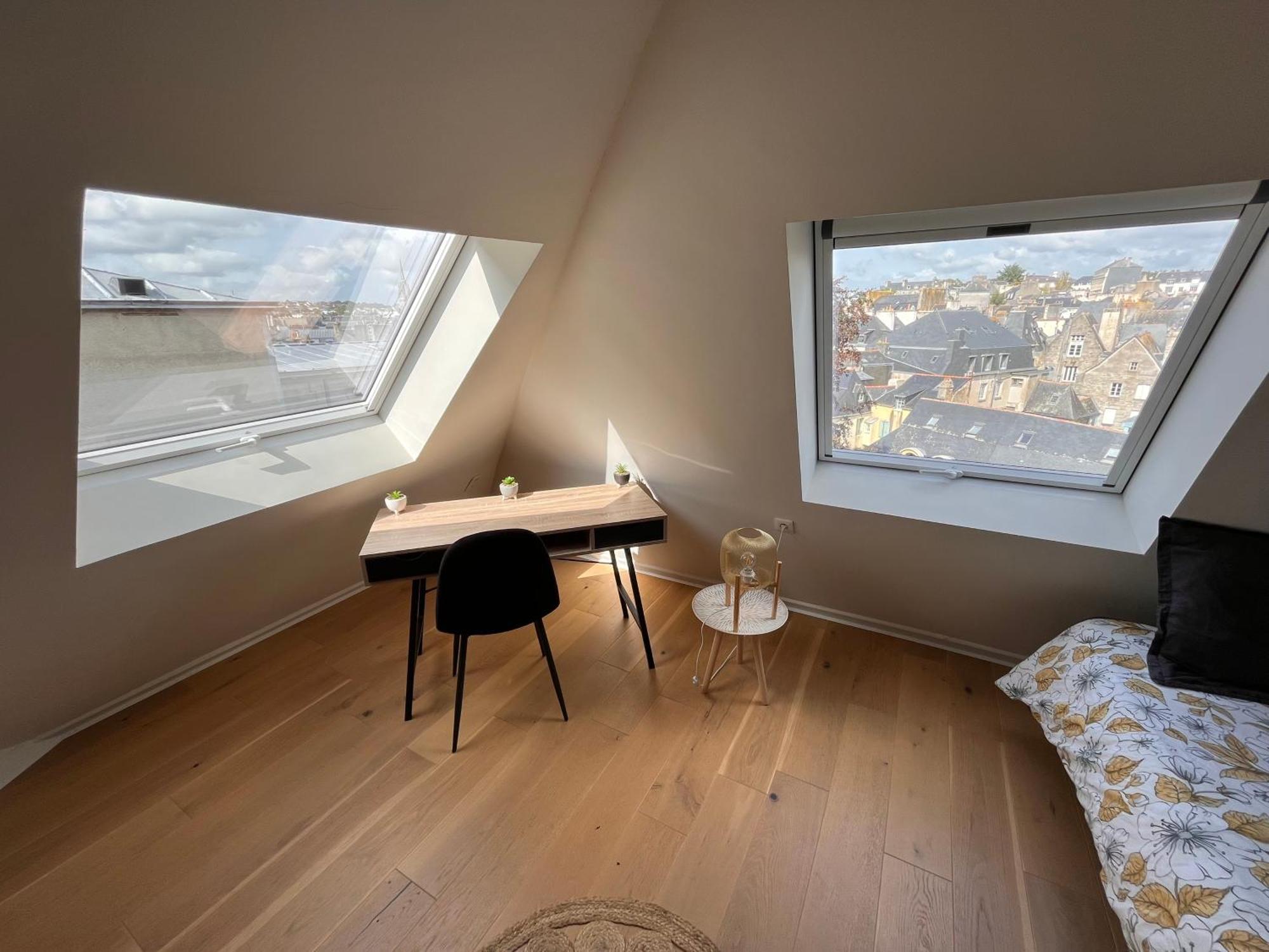 Le Nid Des Quais - Vue Panoramique Au Coeur De La Ville - Wifi - Entree Autonome Quimper Exterior foto